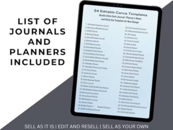 850 Pages PLR Planners/Journals/Templates
